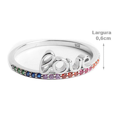 Anel de Prata Love - 52750